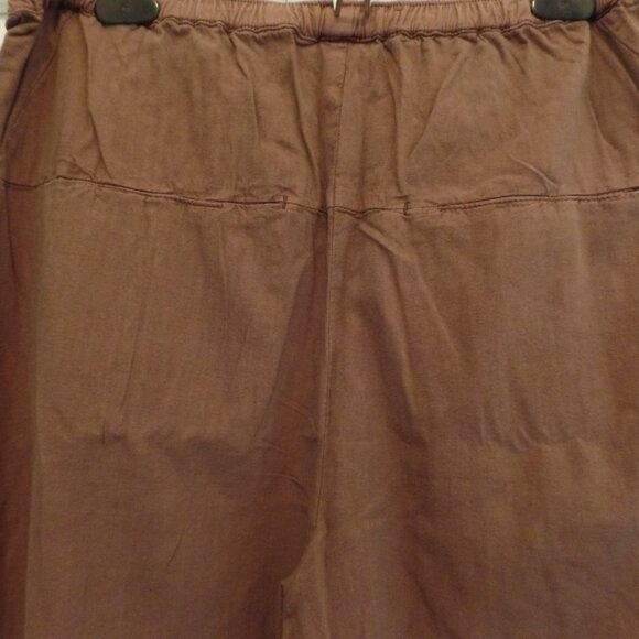 Free People To The Sky NWOT Parachute Pants COCOA Baggy Oversized Boho Medium - Picture 7 of 9